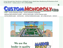 Tablet Screenshot of custommonopoly.com